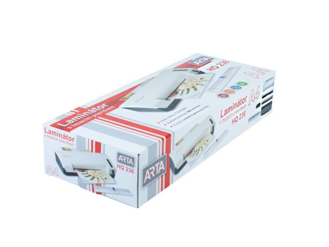 Laminátor ARTA HQ-236 A4, 125mic, 25cm/min., s integrovaným řezacím pravítkem