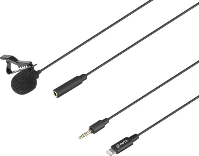Boya BY-M2 / Lavalier Microphone / for iOS devices