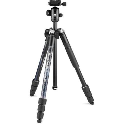 Manfrotto Element MII Aluminum Tripod with Ball Head Black | Maximum Height 160 cm | Closed Length 43 cm | Weight 1.55 kg | Payload 8 kg