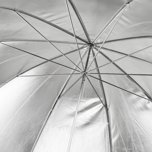 Walimex odrazný deštník 150cm 2-vrstvý černý/stříbrný