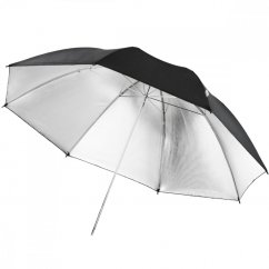 Walimex pro odrazný dáždnik 109cm čierny/strieborný