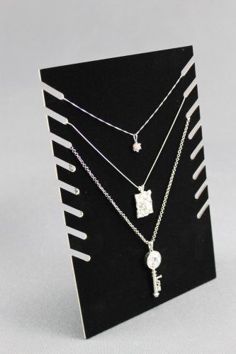 Dekolt, stojánek, stojan na šperky černý samet, DKP1 skládací (DKP1)