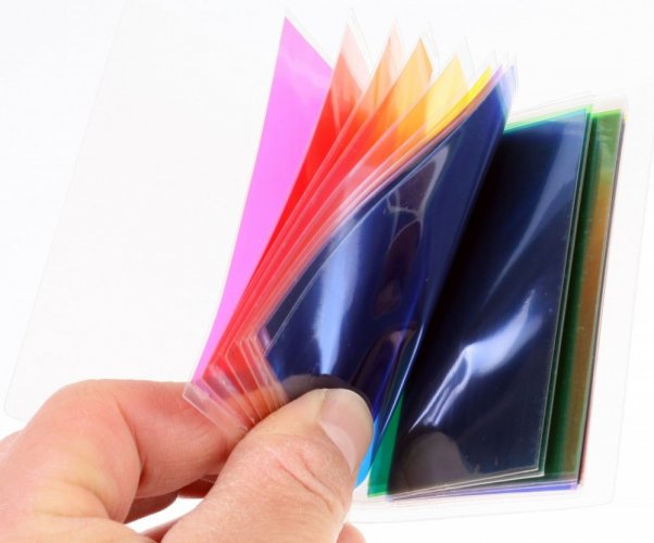 forDSLR 24 Pieces Color Card for Strobist Flash Gel Filters