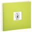 Hama album klasické spirálové FINE ART 36x32 cm, 50 stran, kiwi, bílé stránky