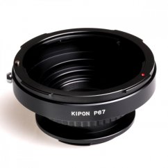 Kipon adaptér z Pentax 67 objektívu na Canon EF telo