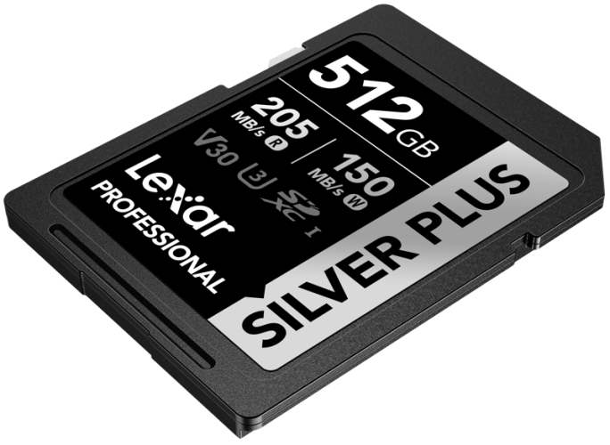 Lexar SDXC Professional SILVER Plus 1066x UHS-I/U3/A2/4K R205/W150 (V30) 512GB
