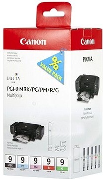 Canon PGI-9 MBK/PC/PM/R/G Multipack mit 5 Tinten