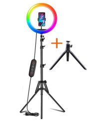 RGB Prstencová lampa, kruhové svetlo ring LED light set 26cm (RGB1S)
