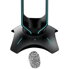 Herný hub a stojan Yenkee YHB 3003 Tower, 2x USB, podsvietený, čierny