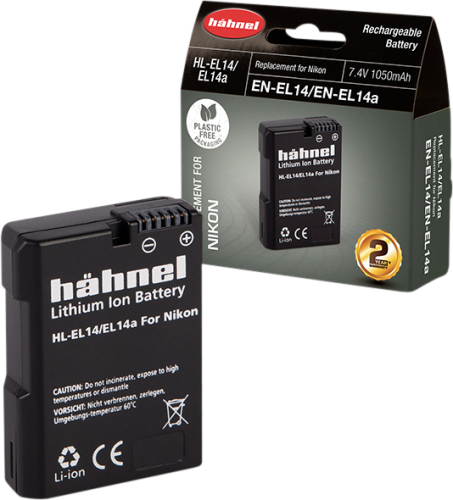 Hähnel HL-EL14, Nikon EN-EL14, 1050mAh, 7.4V, 7.8Wh