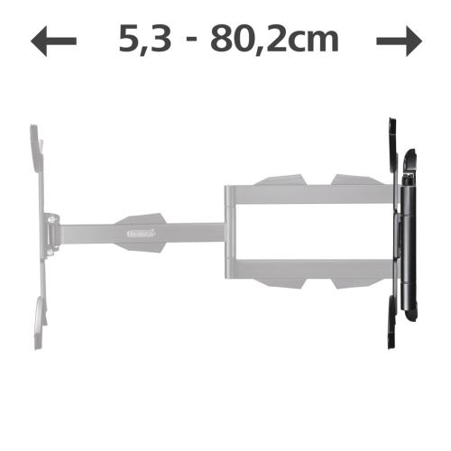 Nástěnný držák na TV Hama, 400x400, pohyblivý, prodloužený