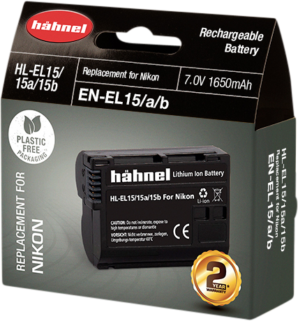 Hähnel HL-EL15, Nikon EN-EL15, 7V, 11.6Wh, 1650mAh,