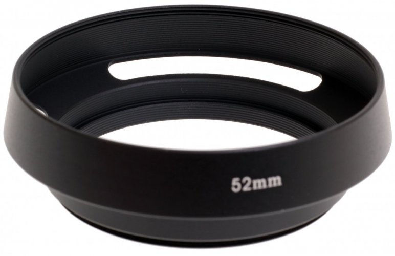 forDSLR Metal Screw-on Lens Hood 52mm with Filter Thread 62mm