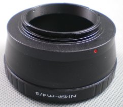 Adaptér bajonetu Nikon G na Olympus/Panasonic MICRO 4/3