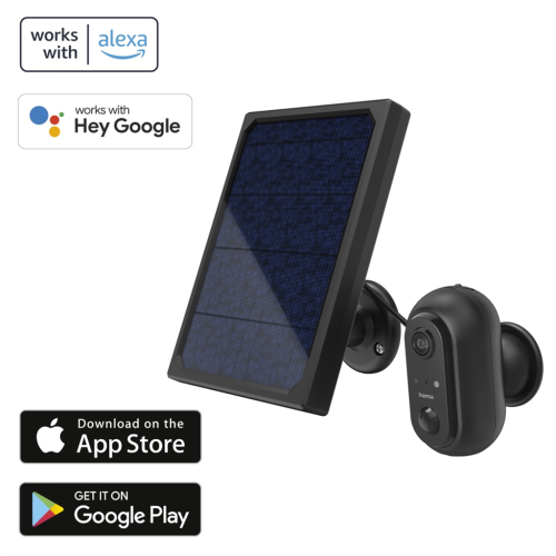 Hama SMART vonkajšia IP kamera, WiFi, solárne napájanie, nočné videnie Hama SMART vonkajšia IP kamera, WiFi, solárne napájanie, nočné videnie