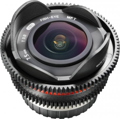 Walimex pro 7,5mm T3,8 Fisheye Video APS-C Objektiv für MFT