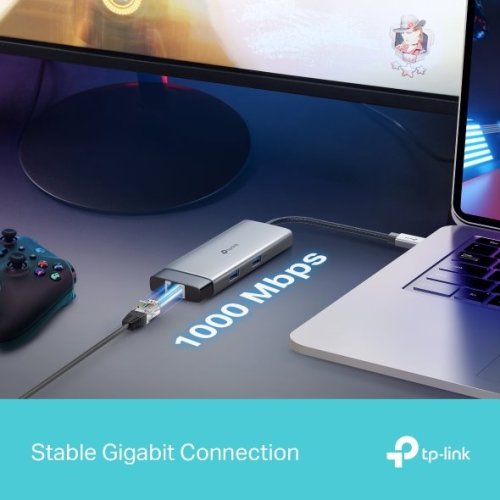 Dokovací stanice TP-Link UH6120C USB-C, HDMI, RJ45, 1x USB C, 2x USB, PD 100W