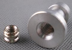 Tripod pin 5/8 "with threaded reducer
