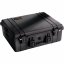 Peli™ Case 1600 Koffer mit verstellbaren Klettverschlussfächern (Schwarz)
