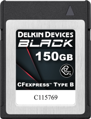 Delkin CFexpress BLACK R1725/W1530 (G3) 150GB