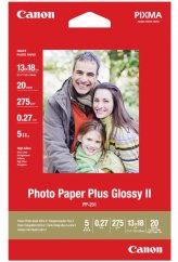Canon PP-201 Glossy II Fotopapier Plus 13 x 18 cm, 20 Blatt