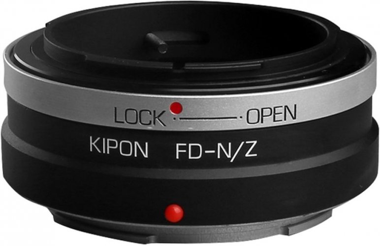 Kipon adaptér z Canon FD objektívu na Nikon Z telo