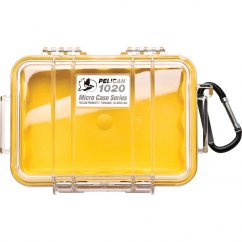 Peli™ Case 1020 MicroCase žltý s priehľadným vekom