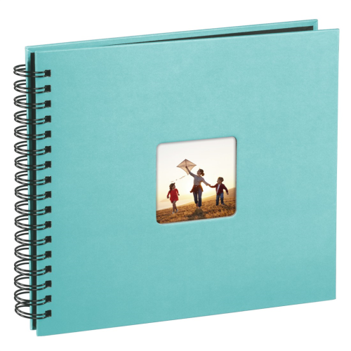 Album Hama classic spiral FINE ART 28x24 cm, 50 stran, tyrkysová barva