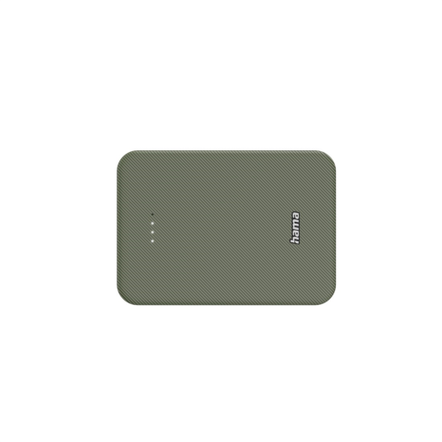 Hama Colour 10, powerbanka 10000 mAh, 3 A, výstup: USB-C, USB-A, zelená Hama Colour 10, powerbanka 10000 mAh, 3 A, výstup: USB-C, USB-A, zelená