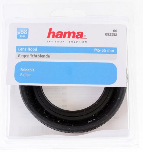 Hama 58mm Collapsible Rubber Lens Hood for Standard Lenses