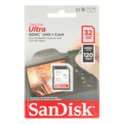 Sandisk Secure Digital 32GB Ultra SDHC 120 MB/s