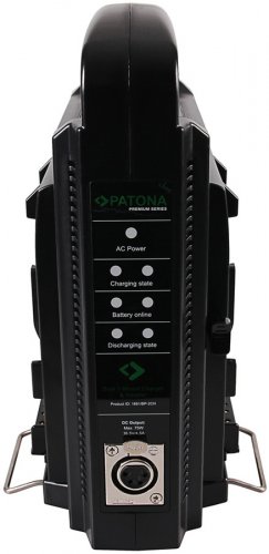 Patona Dual V-Mount Charger including 4-Pin XLR cable