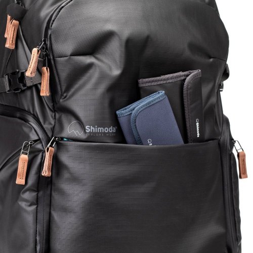 Shimoda Explore v2 35 Photo Backpack | Pocket for 3L Hydration Pack | Fits 16 Inch Laptop | Adventure & Photo Pack | Protective Raincoat | Black