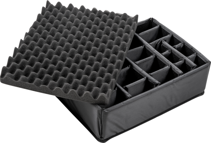 B&W Outdoor Koffer Typ 6000 mit Einteilung Gelb