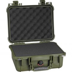 Peli™ Case 1400 Koffer mit Schaumstoff (Grün)