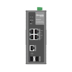 Switch industrial TP-Link IES206GPP, 2× SFP Combo, 8× GLan cu PoE+, 180W, DIN, Omada SDN