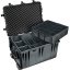 Peli™ Case 1660 Koffer mit verstellbaren Klettverschlusstaschen (Schwarz)