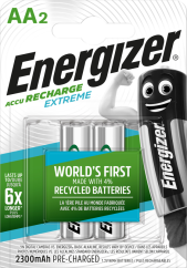Energizer Recharge Extreme Eco AA 2300mAh 2 pack