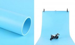 forDSLR obojstranné plastové pozadie matné 60x130cm modrej
