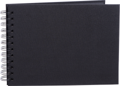 Focus Base Line Canvas Wire-O 23x17 Black w. Black Sheets