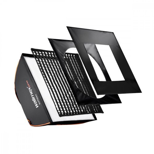 Walimex pro Softbox 40x40cm PLUS (Orange Line Serie) pro Multiblitz V
