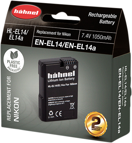 Hähnel HL-EL14, Nikon EN-EL14, 1050mAh, 7.4V, 7.8Wh