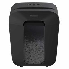 Skartovač Fellowes LX 45 P-4, Cross cut 4x37mm, 8 listov, 17l, Credit Card, čierny