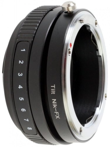 B.I.G. TILT objektiv adaptér na Nikon F objektiv a Fuji X tělo