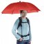 Walimex pro Swing Handsfree dáždnik s postroji červený