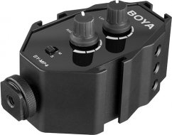 BOYA BY-MP4 Audio Adapter with Dual Trim Control Knobs