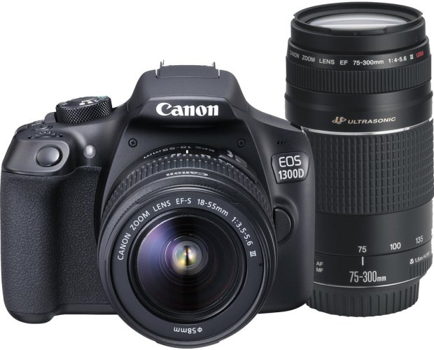 Canon EOS 1300D + 18-55 DC + 75-300 DC