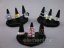 1x Triple Display Stand Samt Ring Finger Schwarz (PRST3)