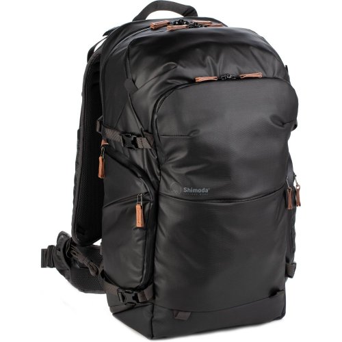 Shimoda Explore v2 35 Photo Backpack | Pocket for 3L Hydration Pack | Fits 16 Inch Laptop | Adventure & Photo Pack | Protective Raincoat | Black