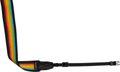 Polaroid Camera Strap Flat Rainbow Black